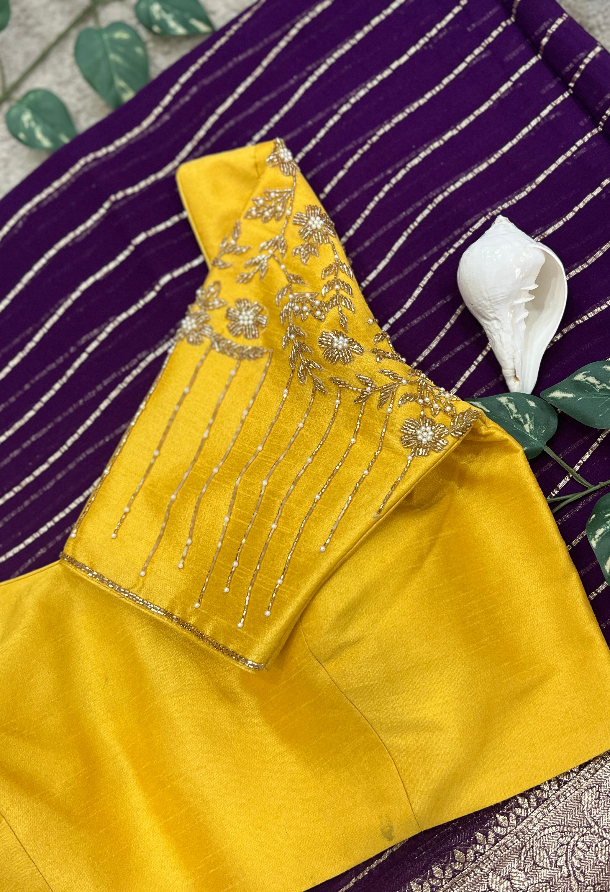 georgette banaras saree - Anvitha Collections