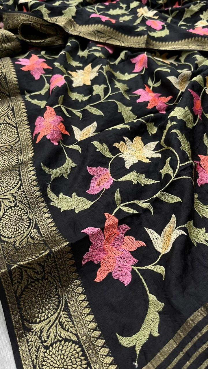 pure munga silk banarasi