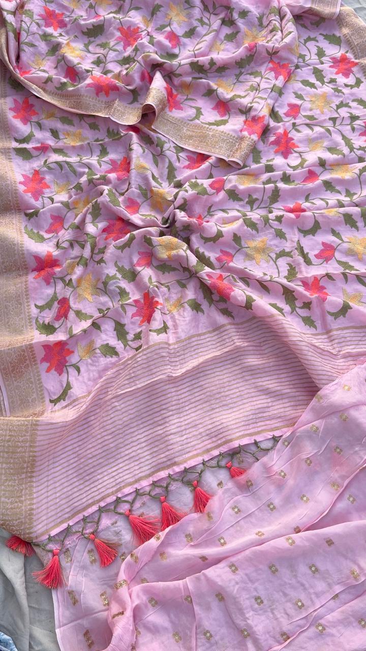 pure munga silk banarasi