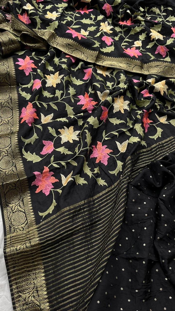 pure munga silk banarasi - Anvitha Collections