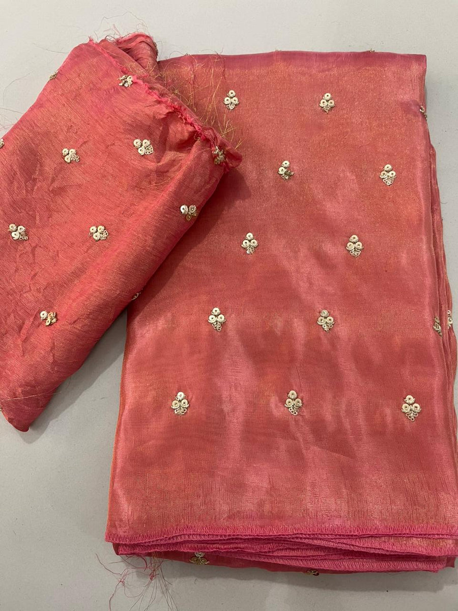 Pure Tissue Booty Saree - Anvitha Collections