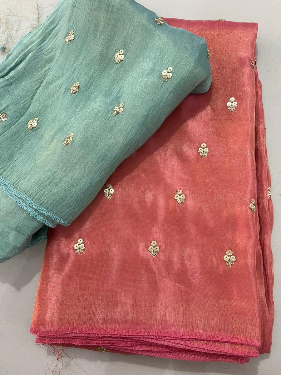 Pure Tissue Booty Saree - Anvitha Collections