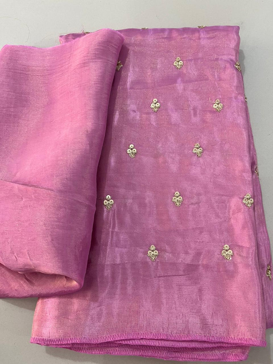 Pure Tissue Booty Saree - Anvitha Collections