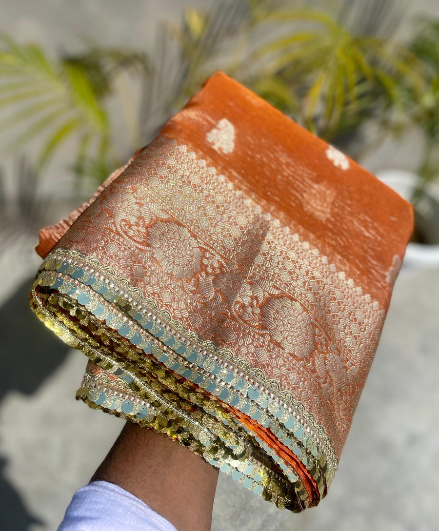 Katan silk fabric saree - Anvitha Collections