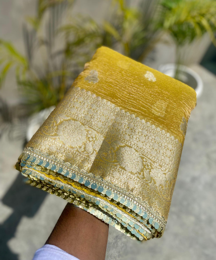 Katan silk fabric saree - Anvitha Collections