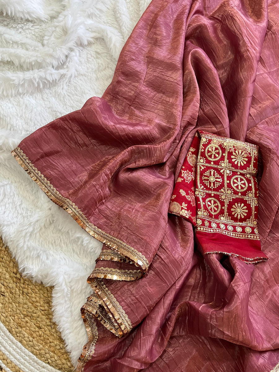 Banarasi Crush Saree - Anvitha Collections