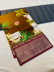 Pure Viscose Dola Silk Saree