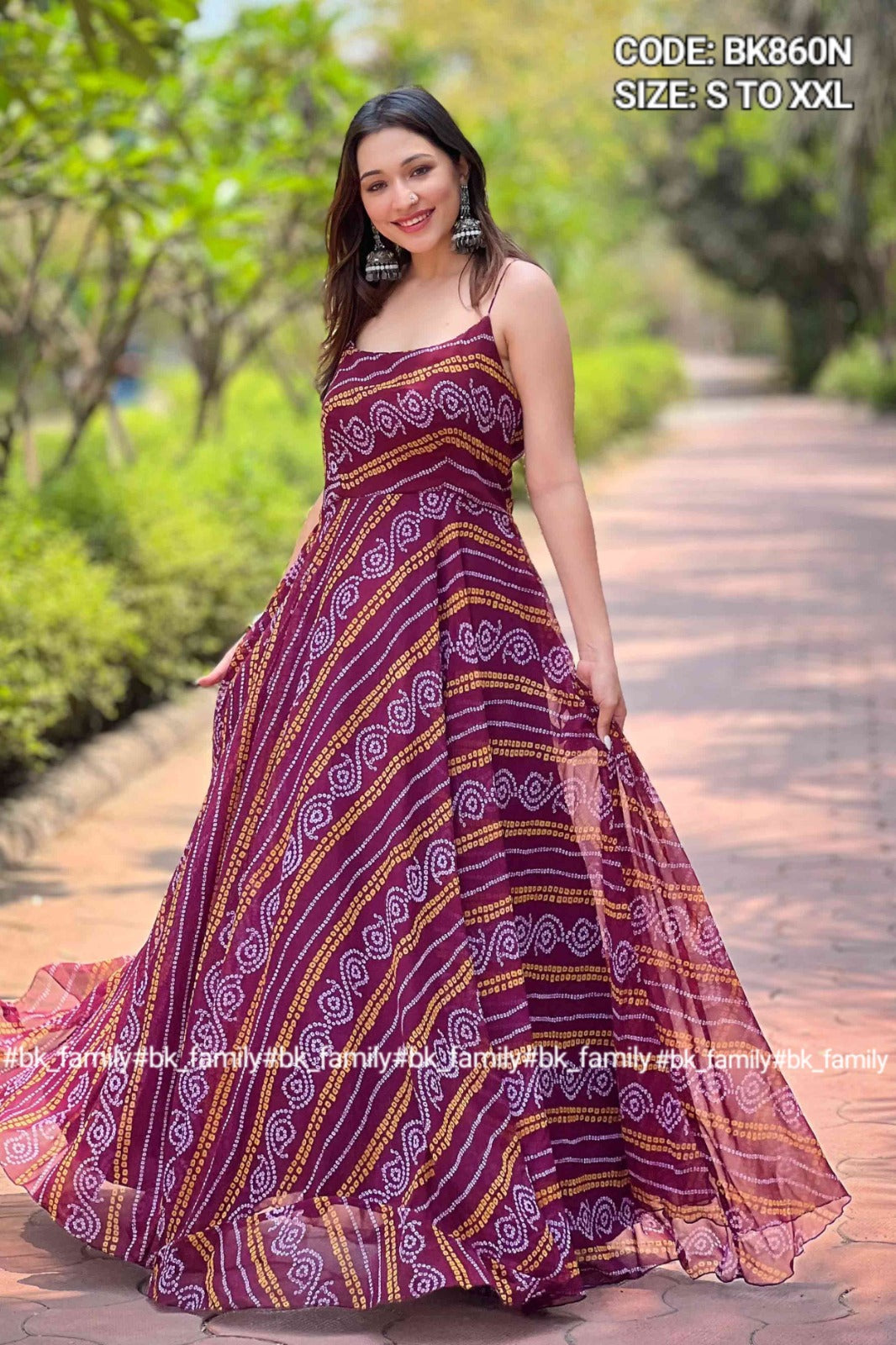 Soft Georgette Bandhani Fabric - Anvitha Collections