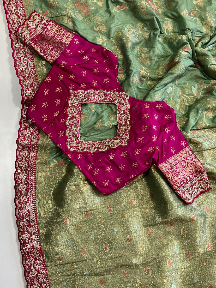 Pure Banarasi Pattu Saree - Anvitha Collections