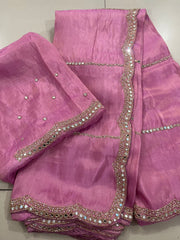 pure tissue fabric and beautiful handwork - Anvitha Collections