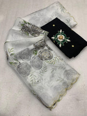 soft Taby Organza fabric - Anvitha Collections