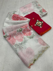 soft Taby Organza fabric - Anvitha Collections