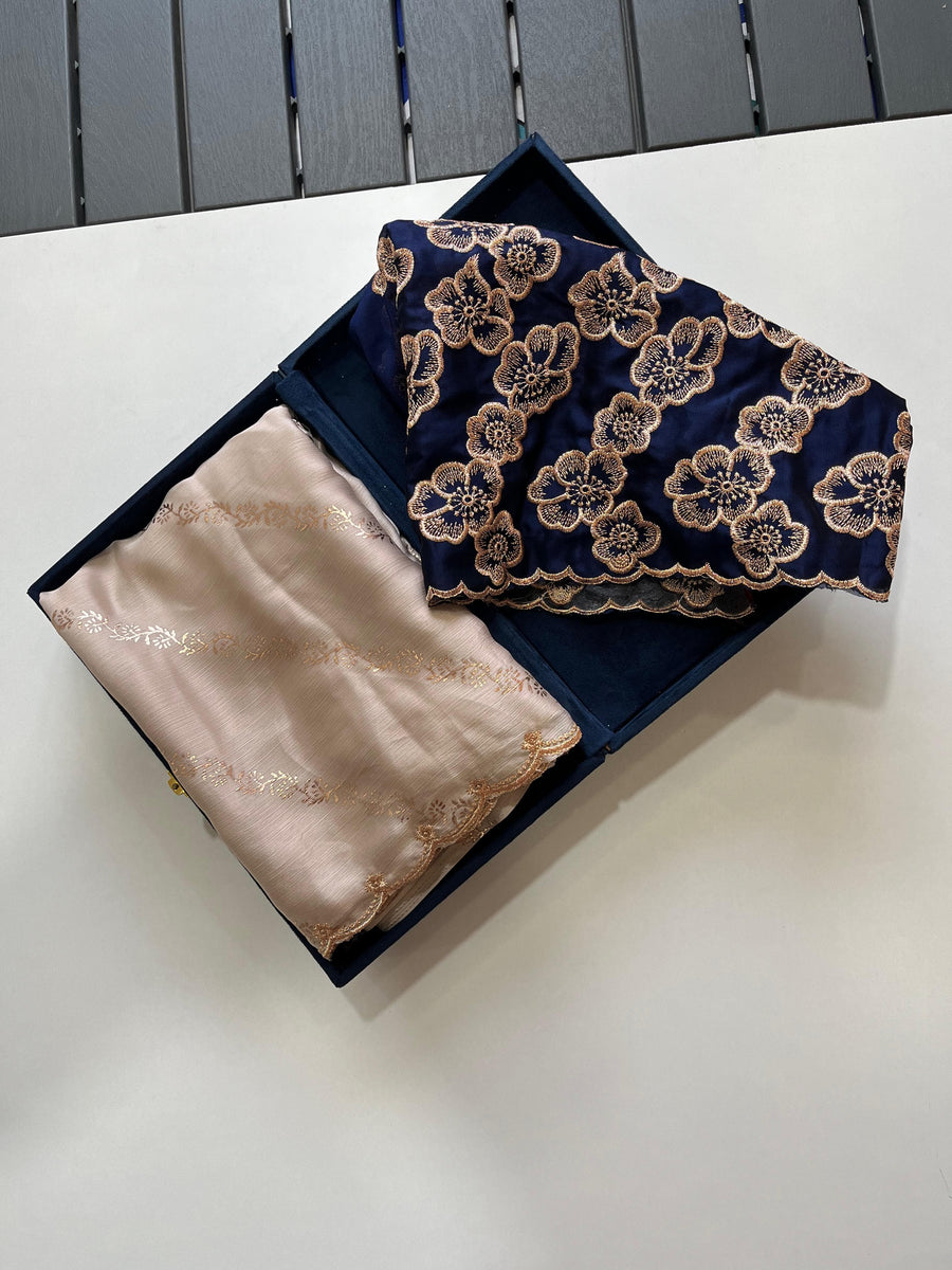 satin chiffon - Anvitha Collections