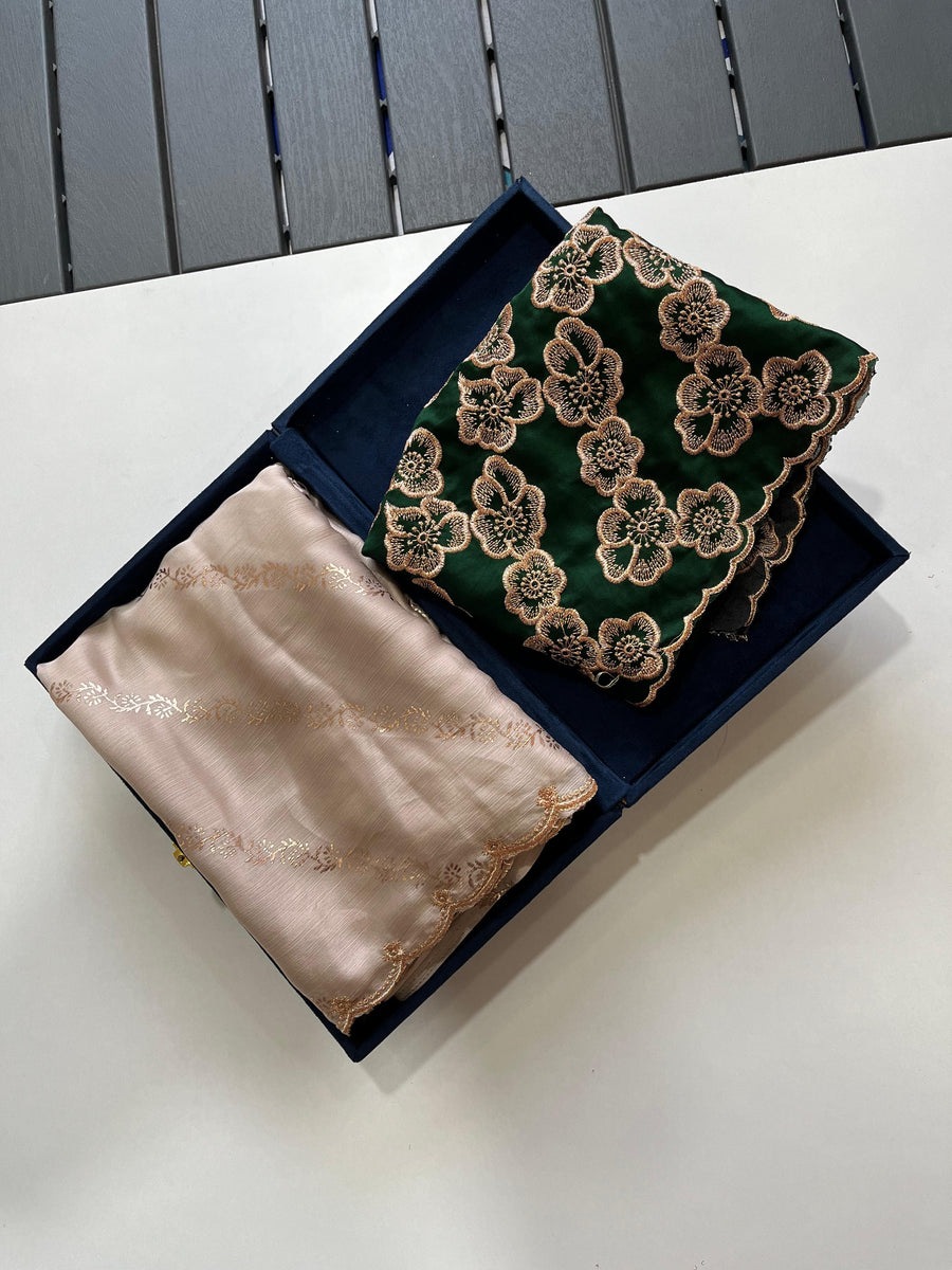 satin chiffon - Anvitha Collections