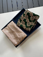 satin chiffon - Anvitha Collections