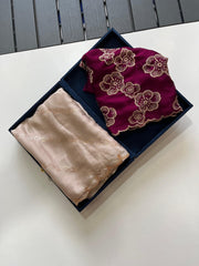 satin chiffon - Anvitha Collections