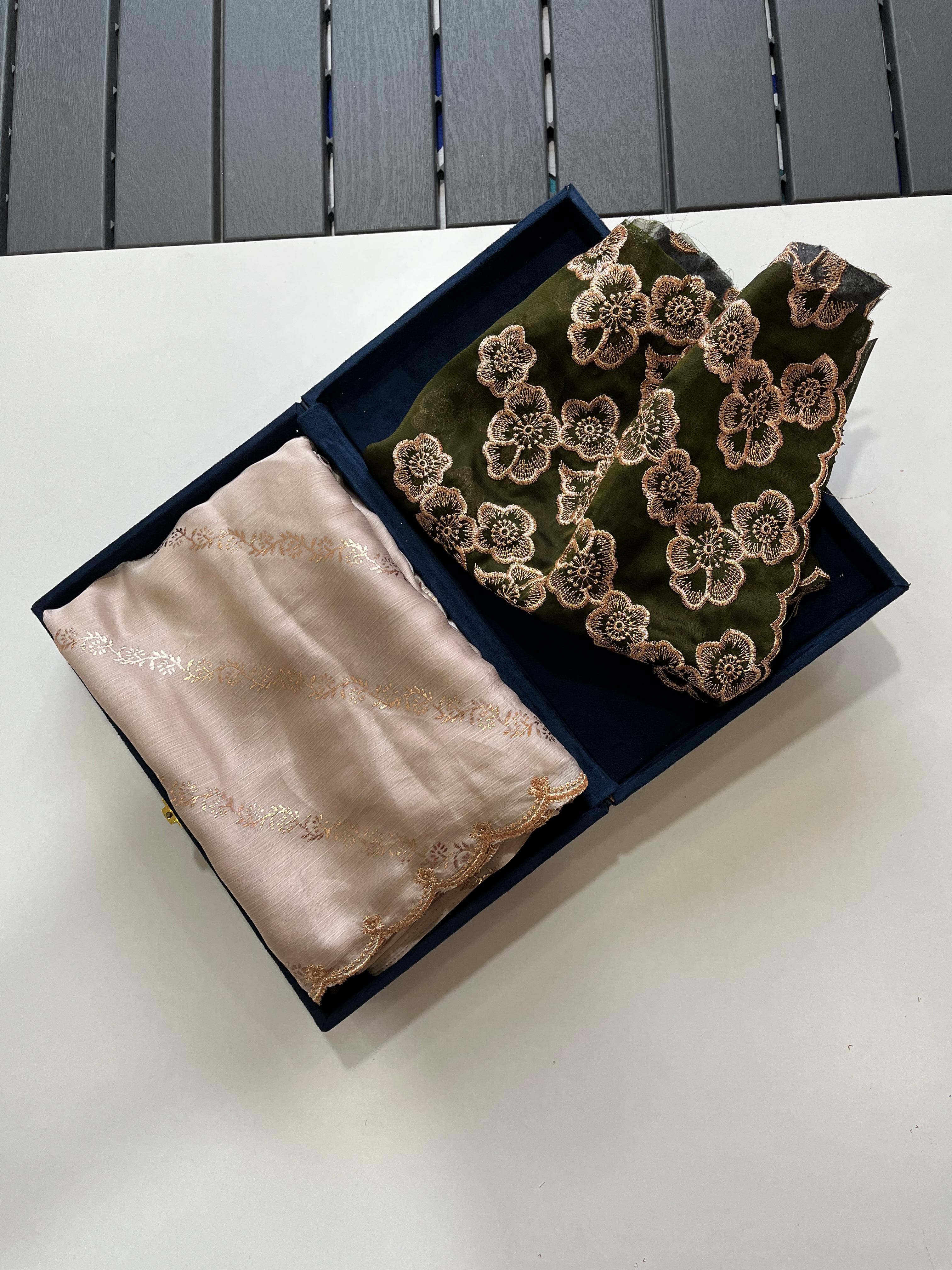 satin chiffon - Anvitha Collections