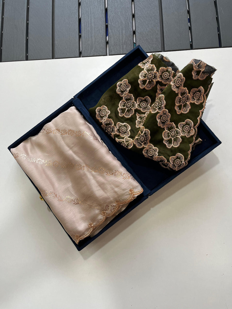 satin chiffon - Anvitha Collections