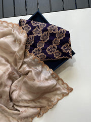 satin chiffon - Anvitha Collections