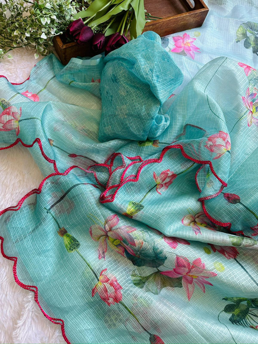 kota doria check design - Anvitha Collections