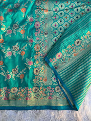 Banarasi mushro satin silk saree - Anvitha Collections