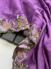 Lavender Love saree - Anvitha Collections