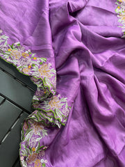 Lavender Love saree - Anvitha Collections