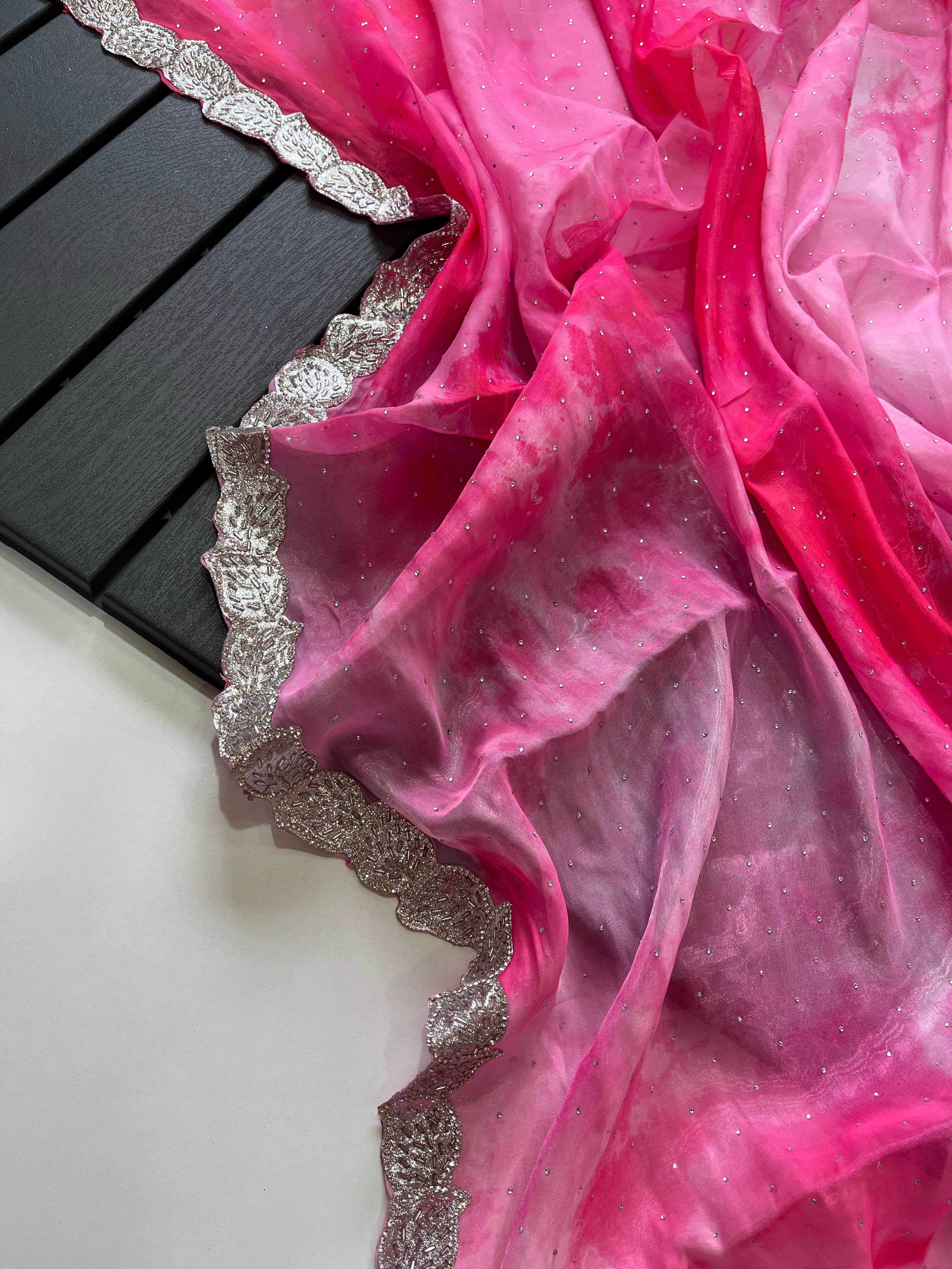 Pure Organza tissue saree - Anvitha Collections