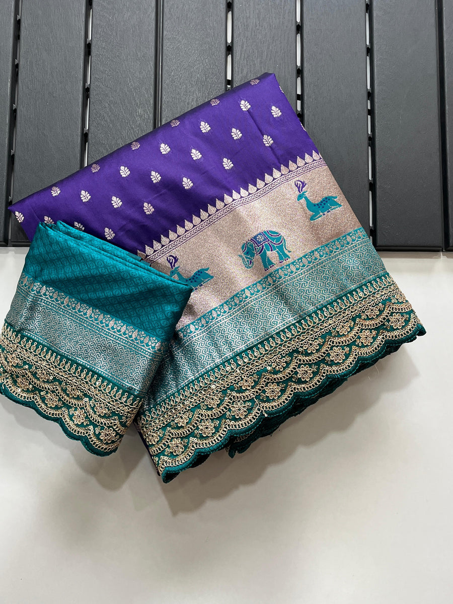 Pure Banarasi Pattu fabric - Anvitha Collections