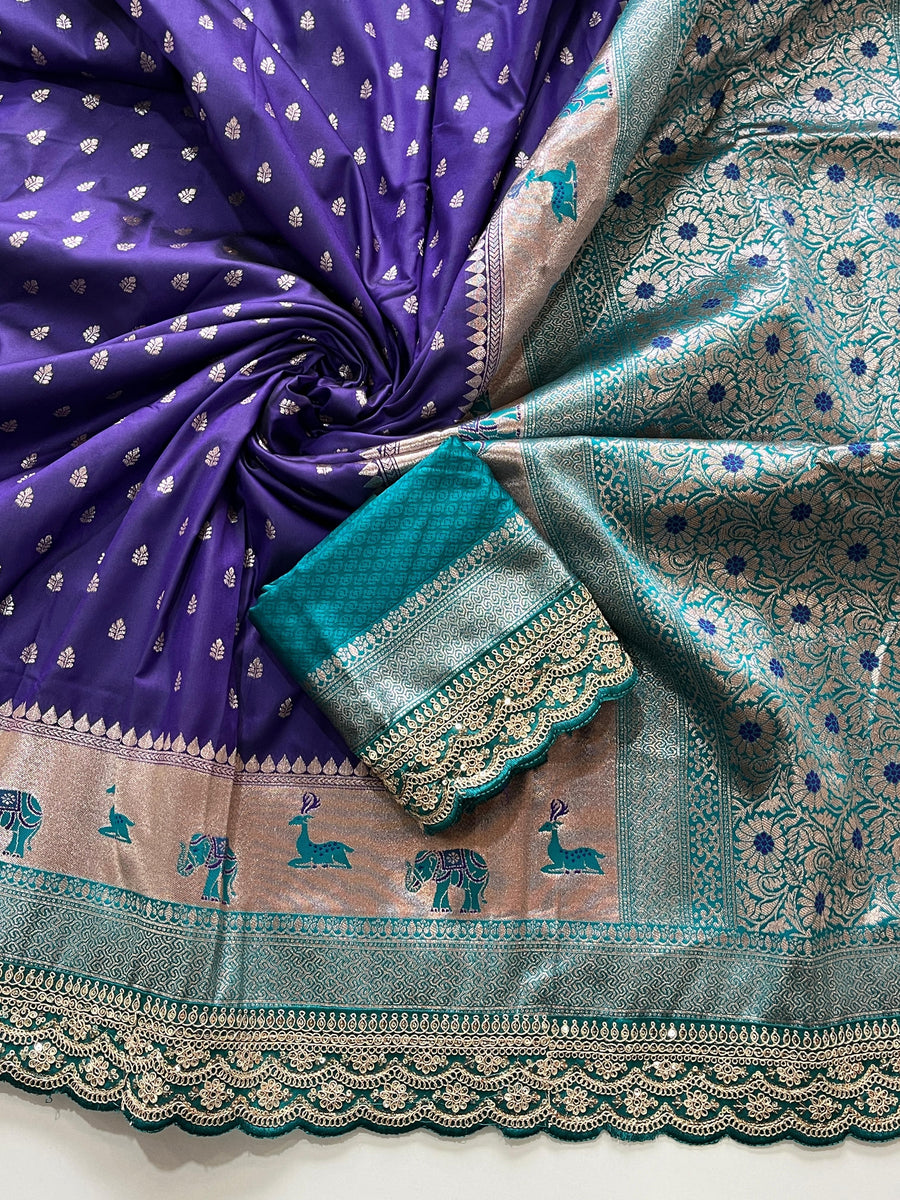Pure Banarasi Pattu fabric - Anvitha Collections