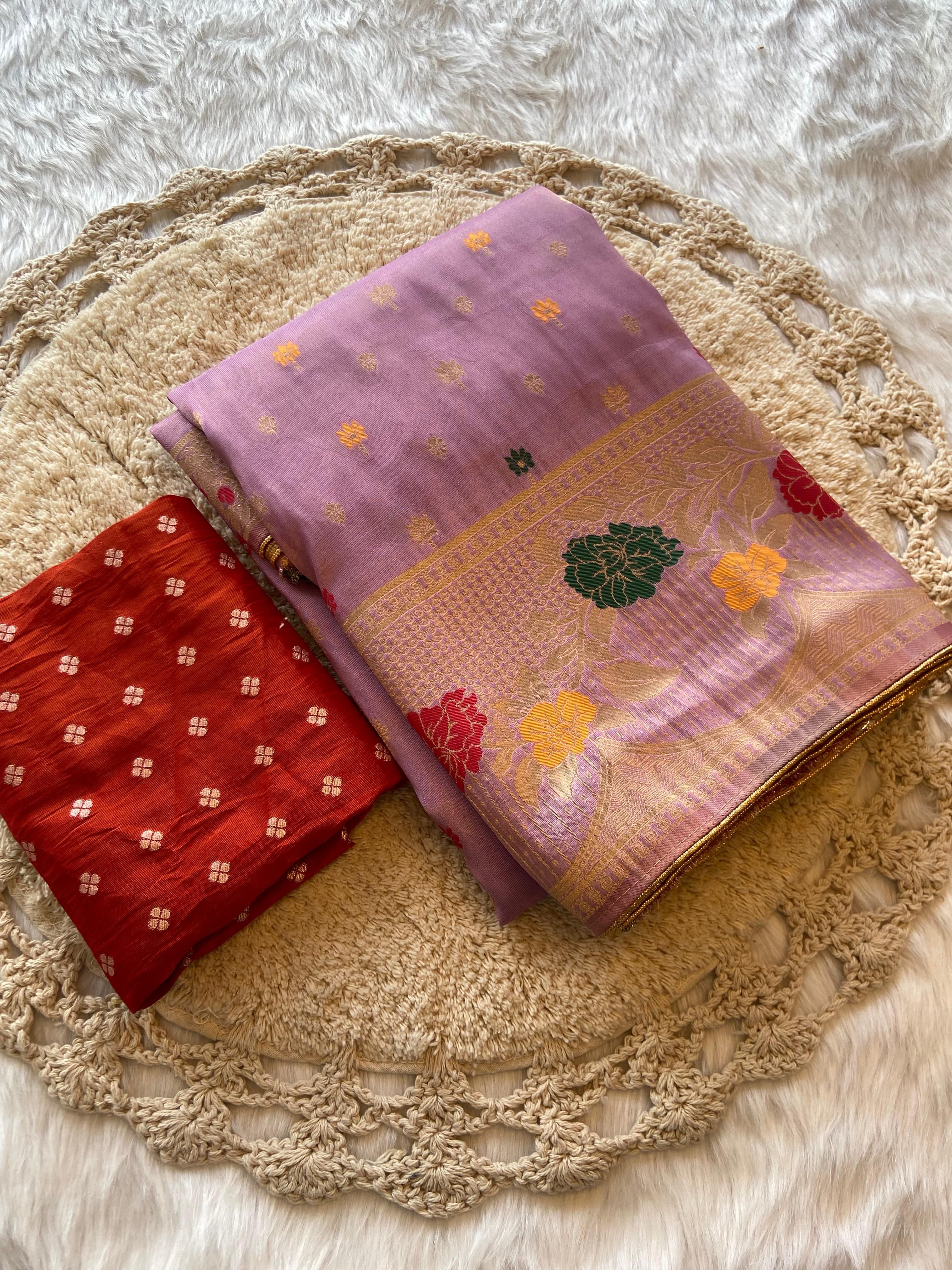 Pure Golden tissue saree - Anvitha Collections