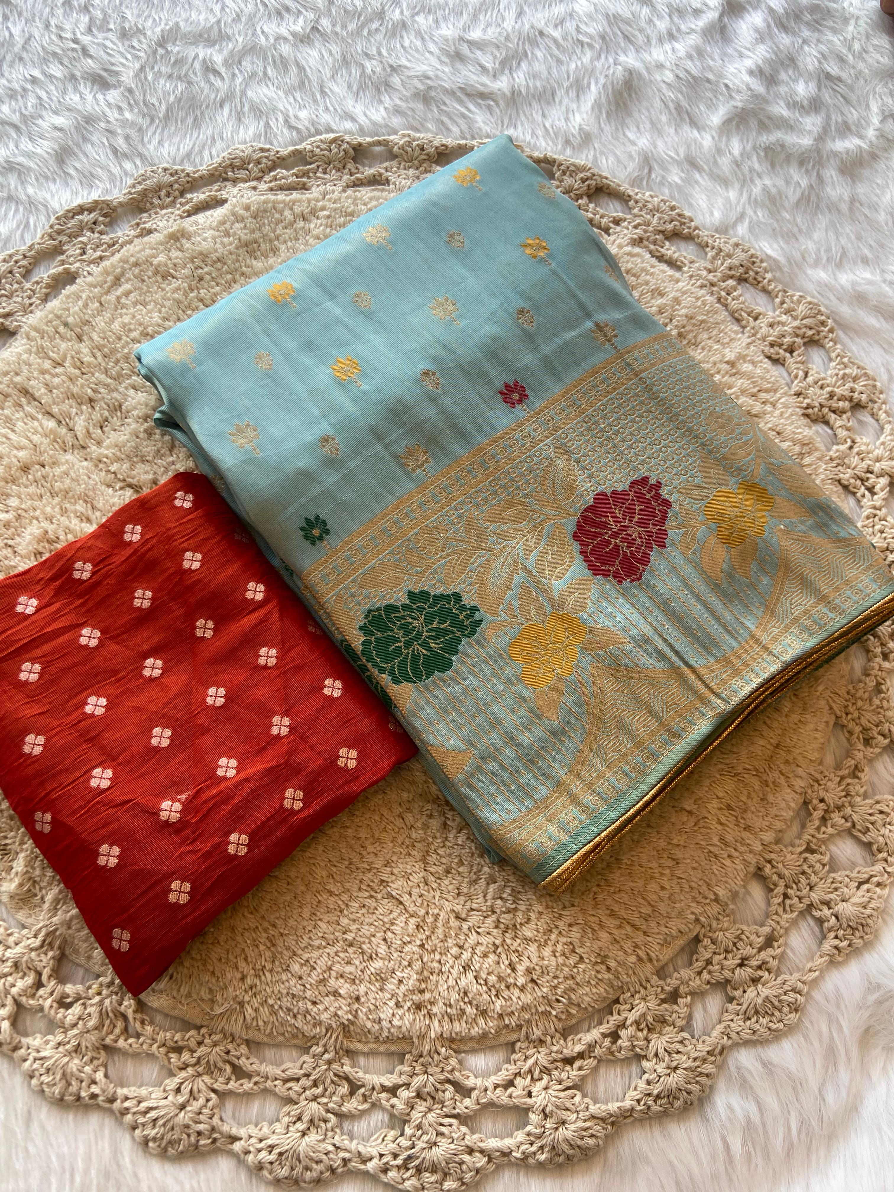 Pure Golden tissue saree - Anvitha Collections