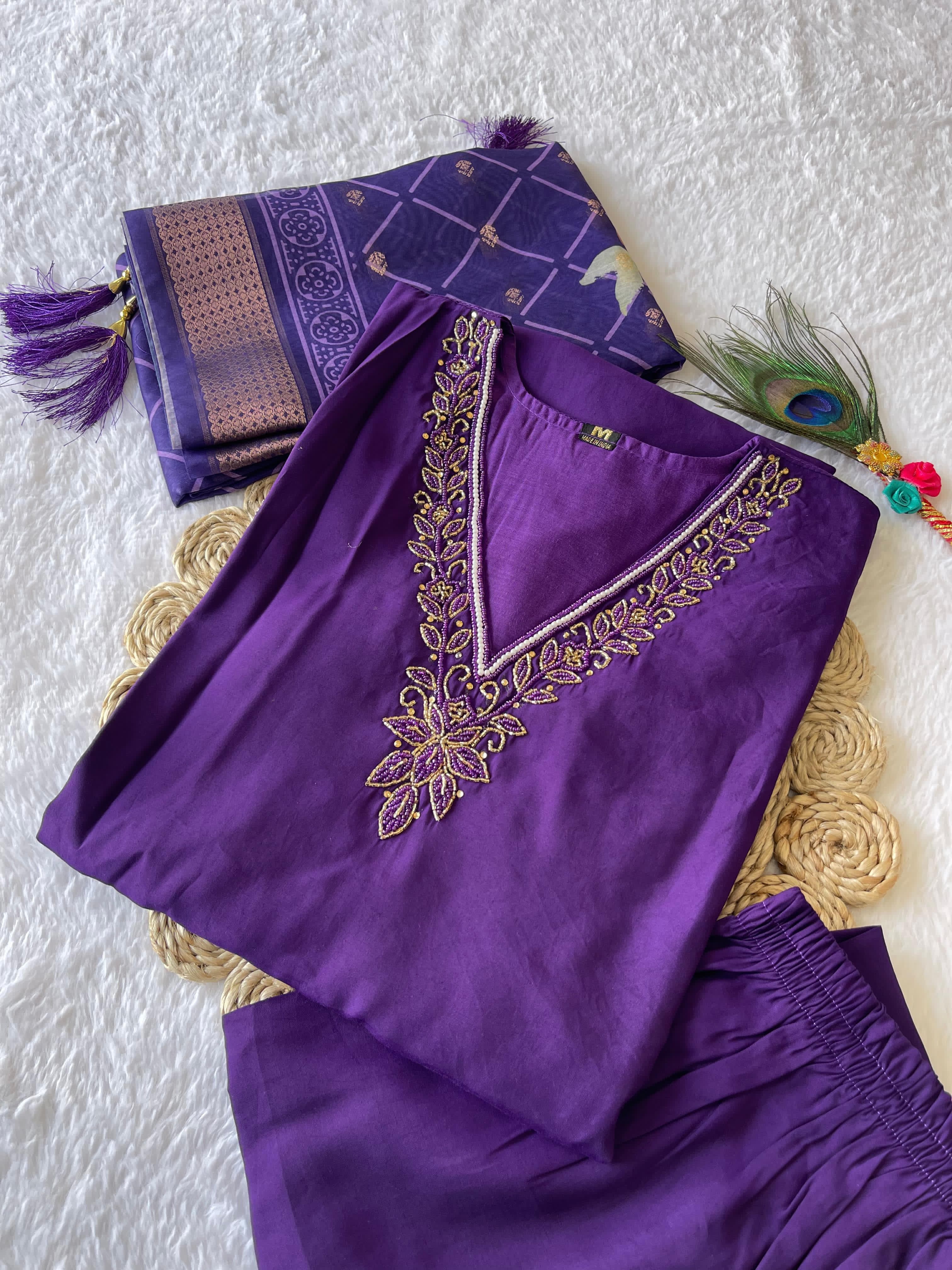 purple outfit - Anvitha Collections