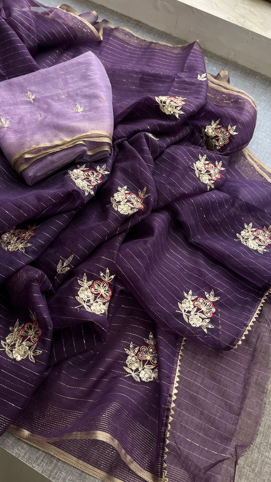 pure organza fabric - Anvitha Collections
