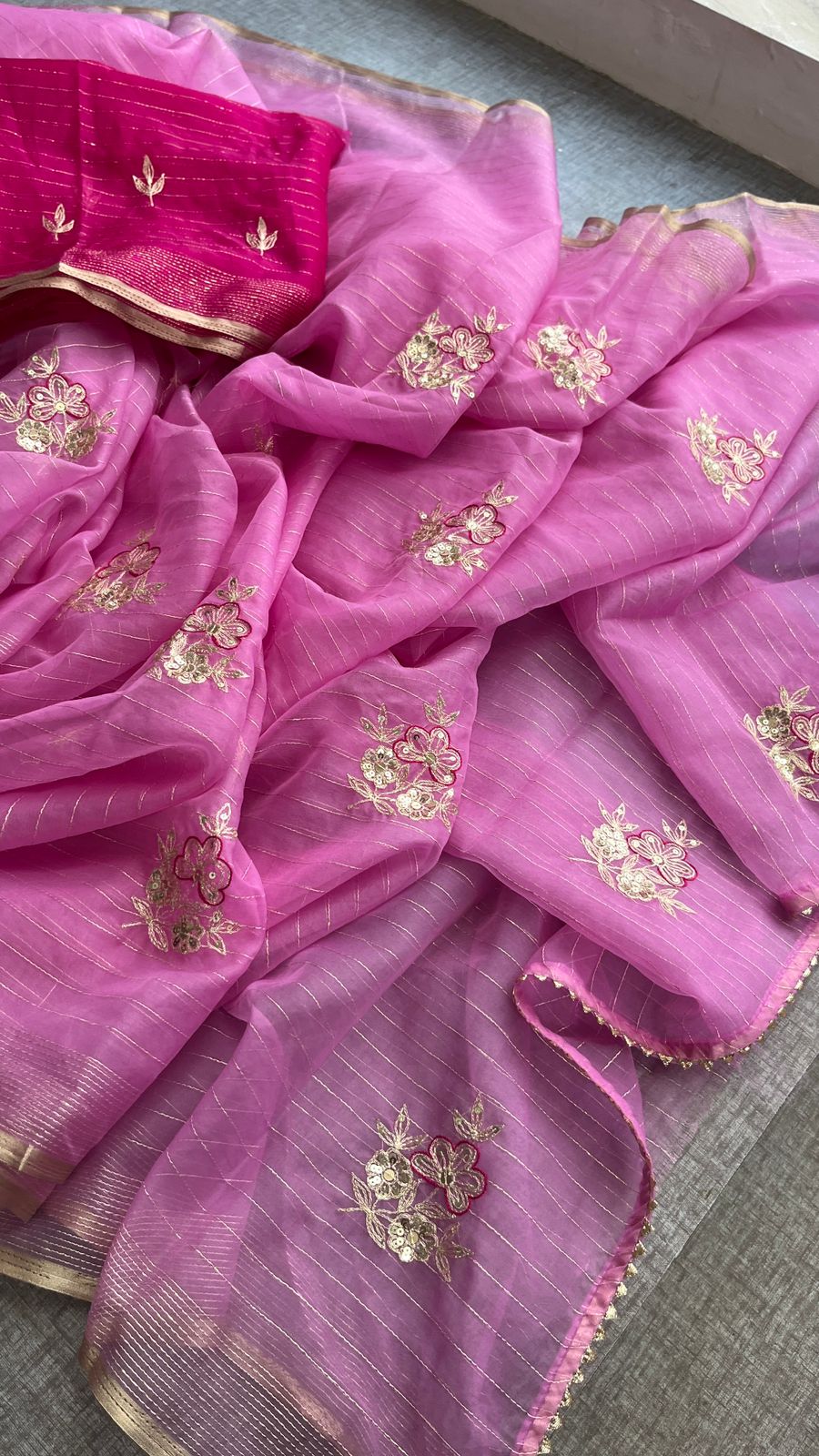 pure organza fabric - Anvitha Collections