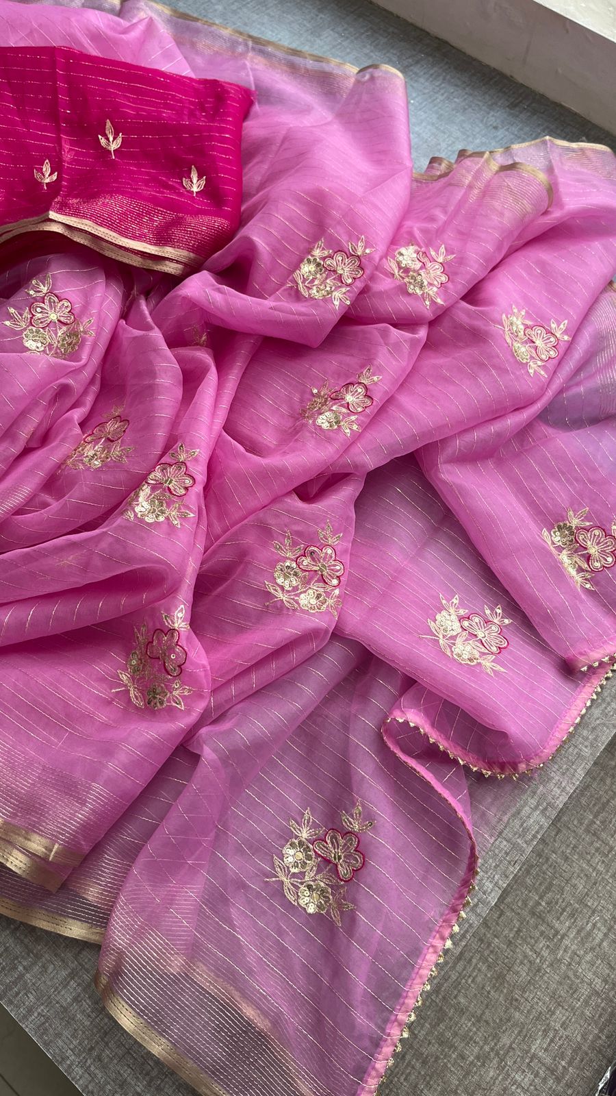 pure organza fabric - Anvitha Collections