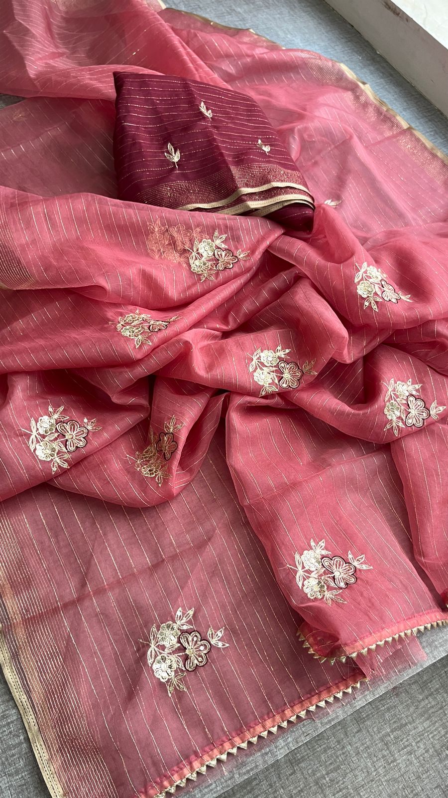 pure organza fabric - Anvitha Collections