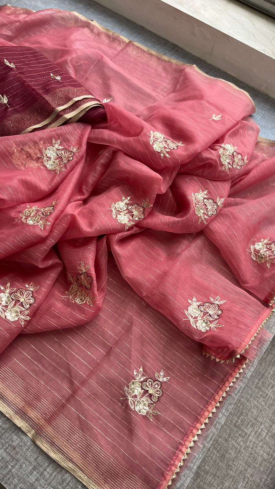 pure organza fabric - Anvitha Collections