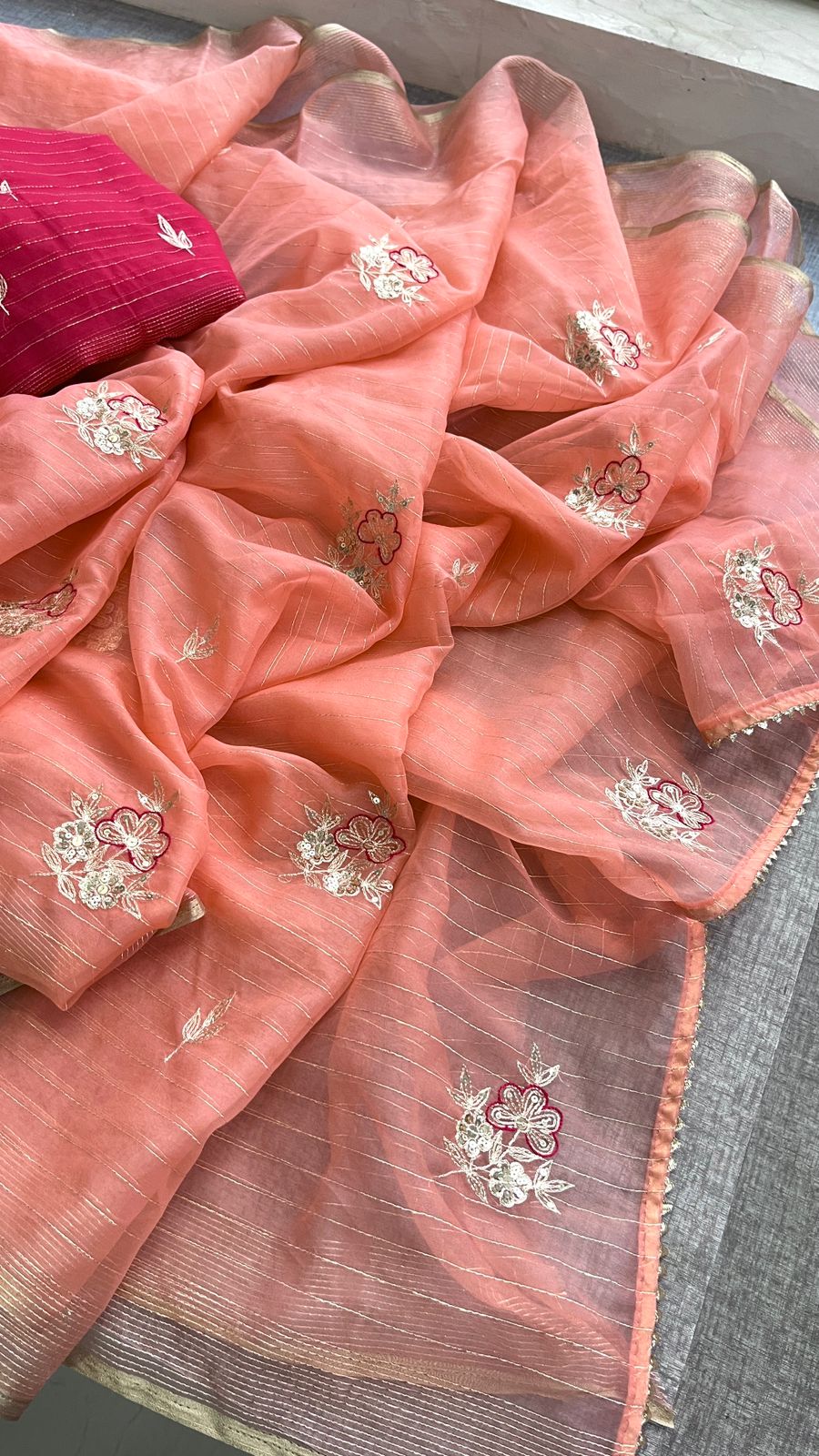 pure organza fabric - Anvitha Collections