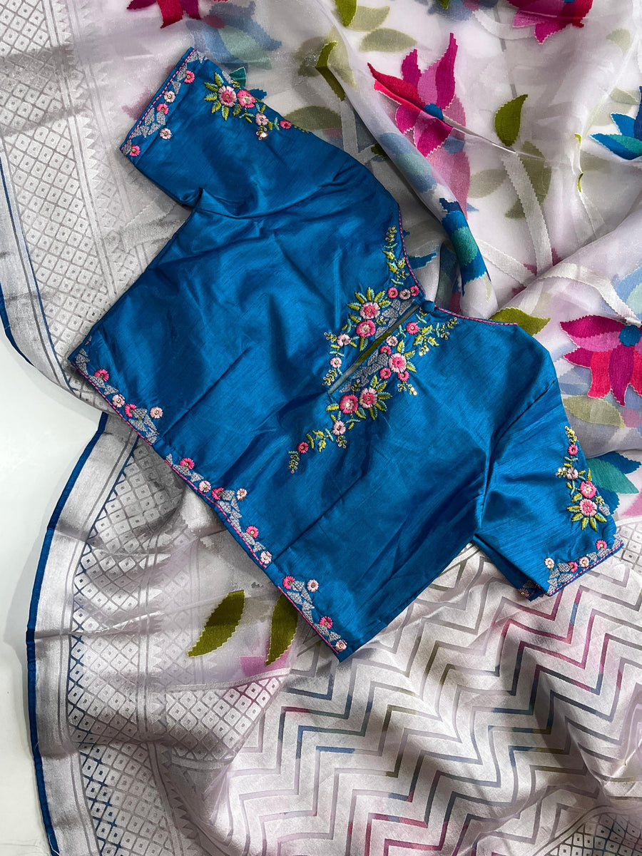 pure organza brasso - Anvitha Collections
