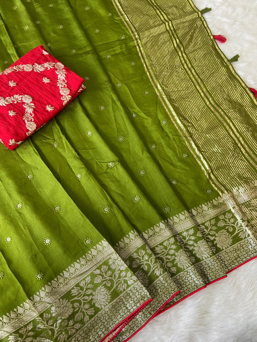 Pure Viscose Russian Dola saree - Anvitha Collections