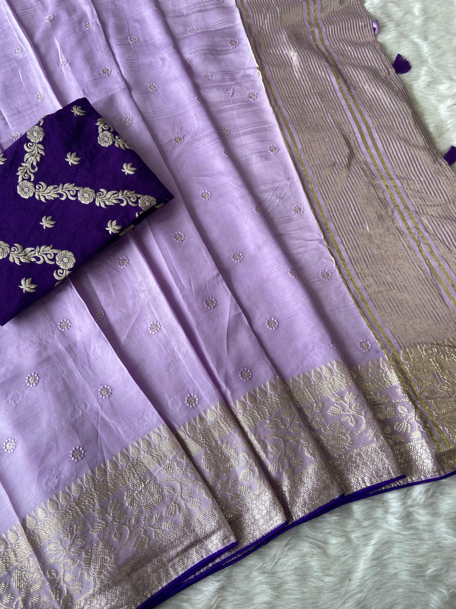 Pure Viscose Russian Dola saree - Anvitha Collections