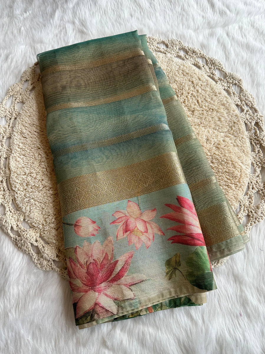 Tissue Crush saree - Anvitha Collections