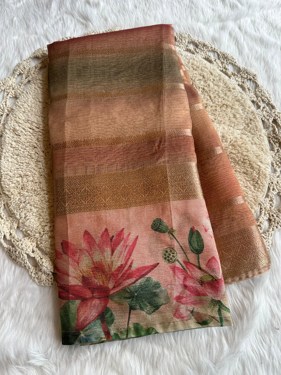 Tissue Crush saree - Anvitha Collections