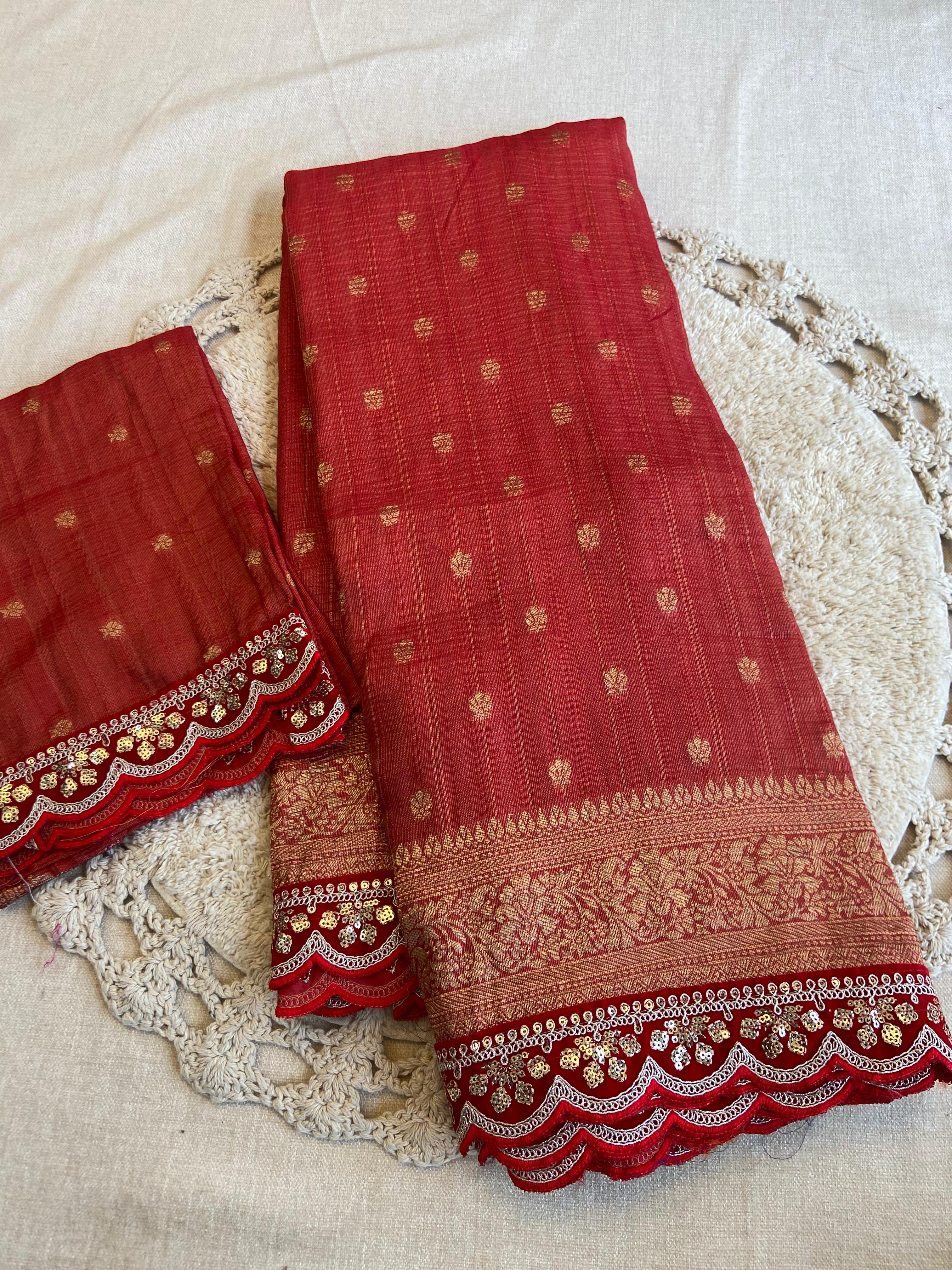 Pure Soft zari Khadi Crush Silk - Anvitha Collections