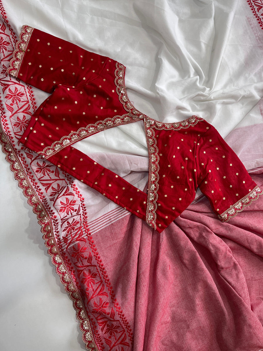 Pure Linen saree - Anvitha Collections