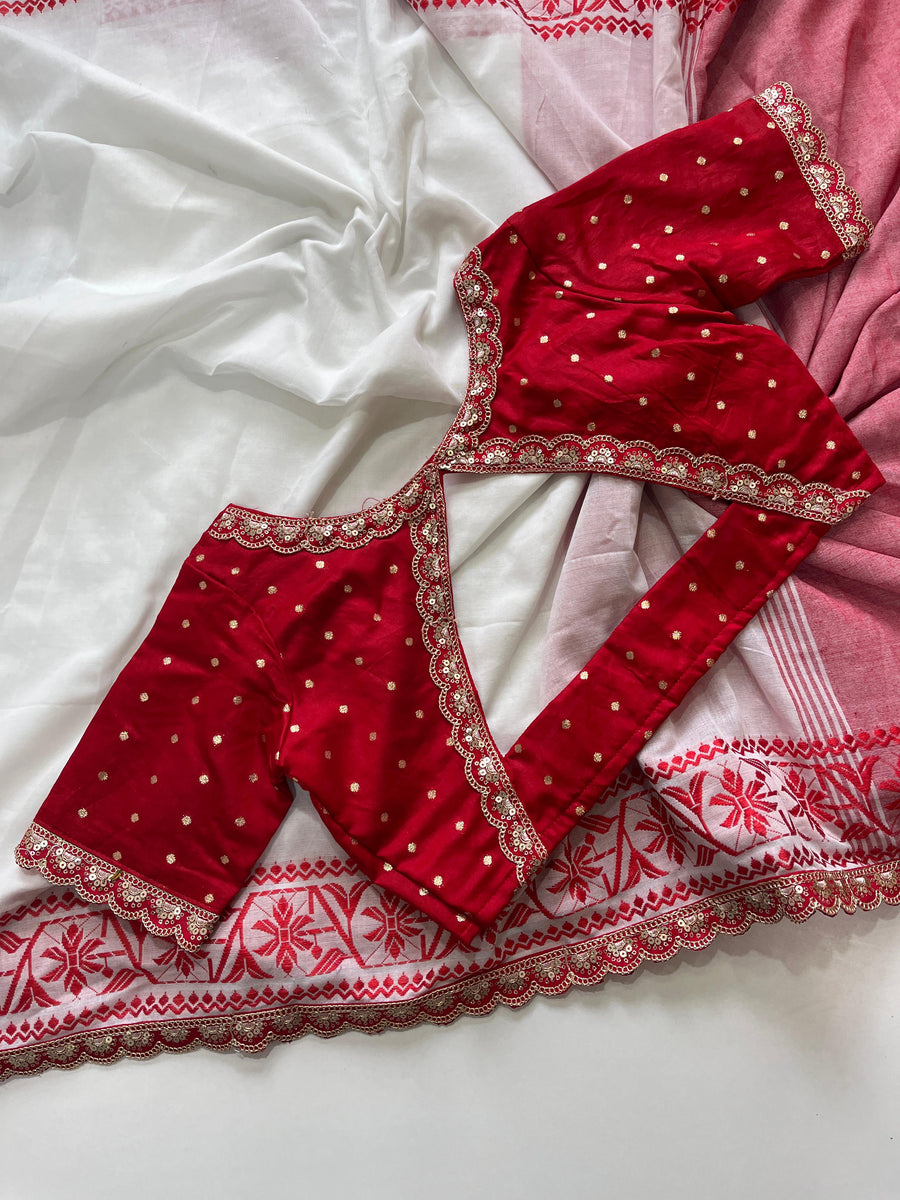 Pure Linen saree - Anvitha Collections