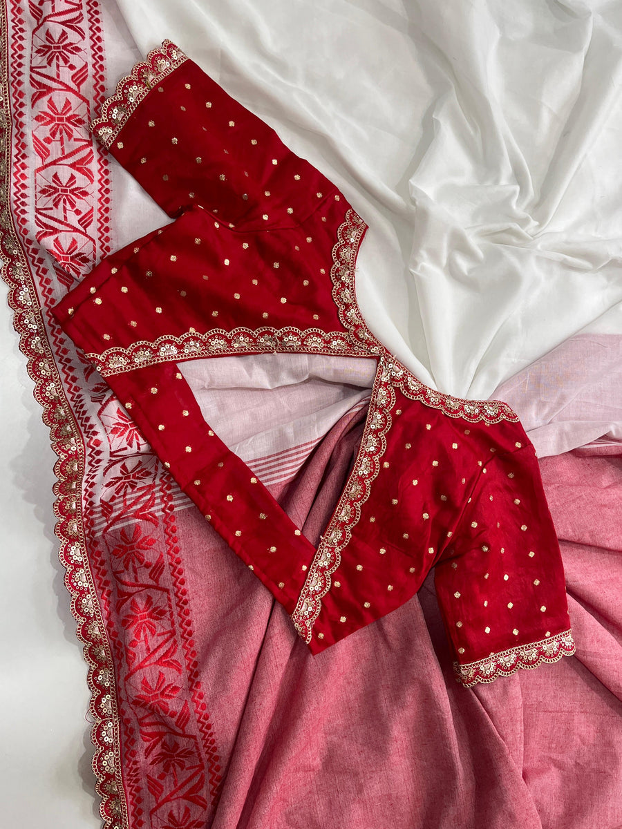 Pure Linen saree - Anvitha Collections