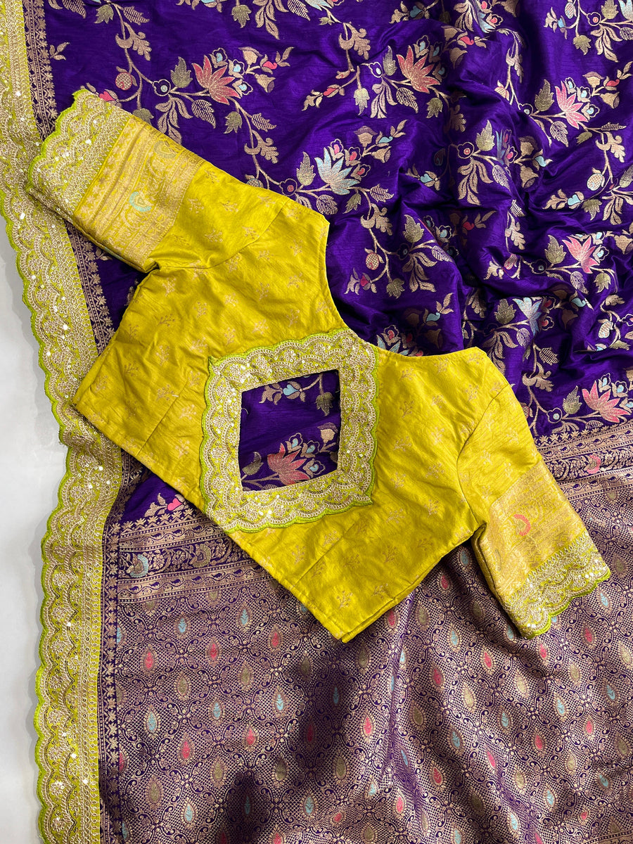 pure elegance with our Pure Banarasi Pattu Saree - Anvitha Collections
