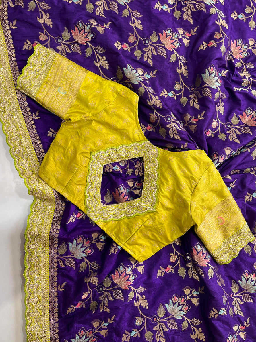 pure elegance with our Pure Banarasi Pattu Saree - Anvitha Collections